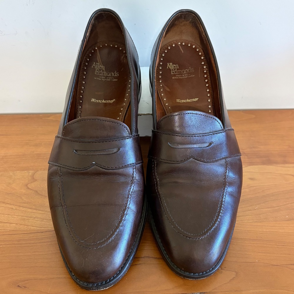 Allen Edmonds Brown Leather Penny Loafers